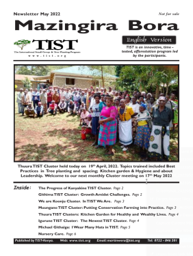 TIST Kenya Newsletter - May 2022