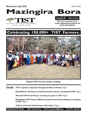 TIST Kenya Newsletter - July 2022