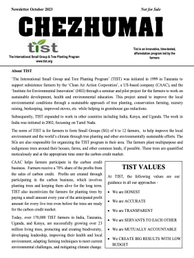 TIST India Newsletter - October 2023
