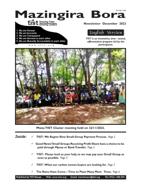 TIST Kenya Newsletter - December 2023