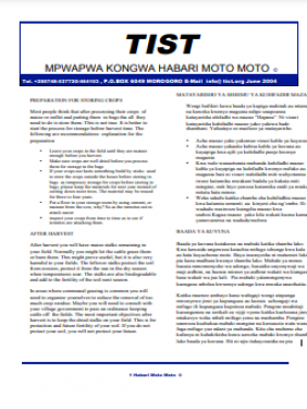 TIST Tanzania Newsletter - June 2004