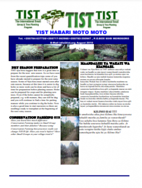 TIST Tanzania Newsletter - August 2010