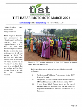 TIST Tanzania Newsletter - March 2024